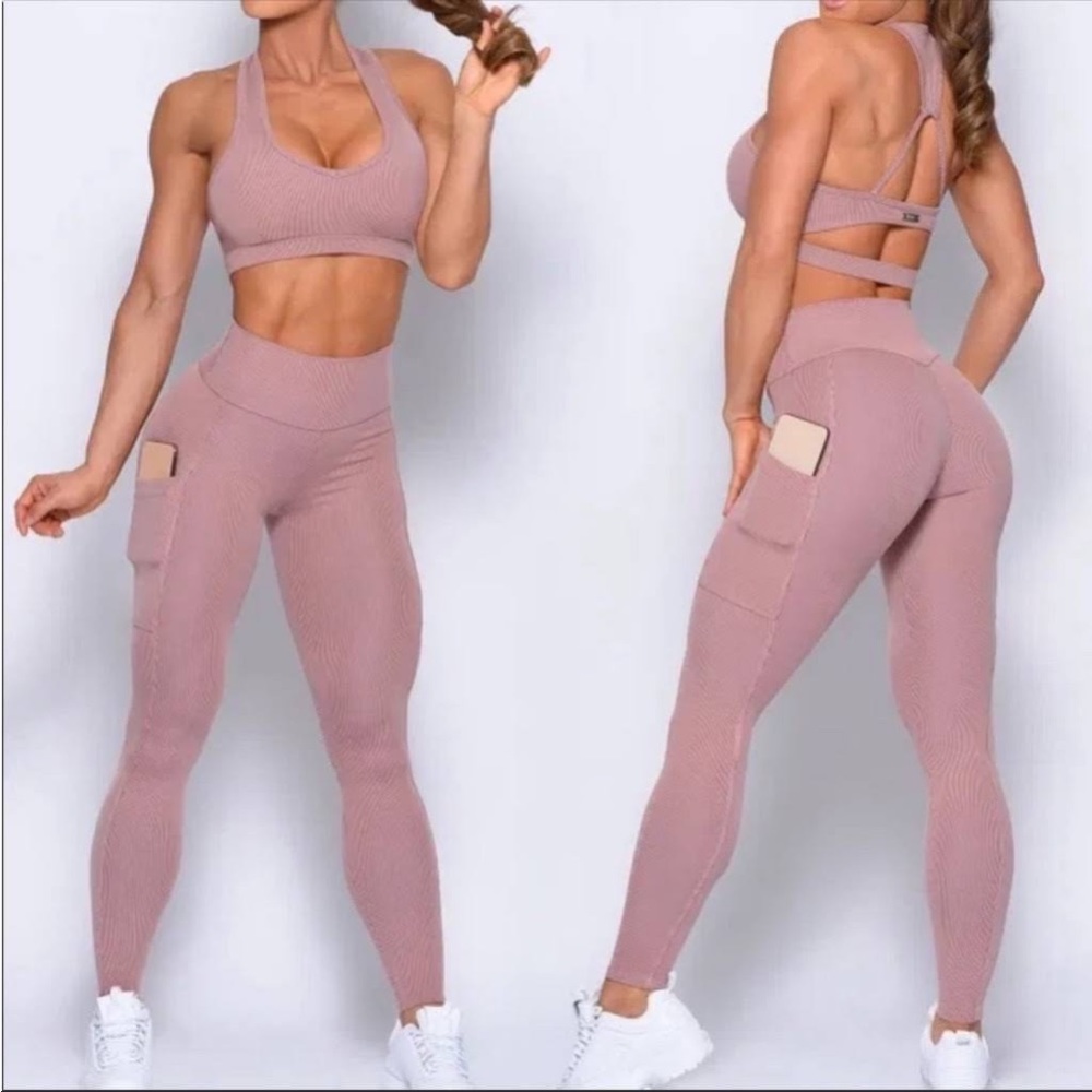 Bombshell Sportswear Lounge Pocket Legging Mauve sz S
